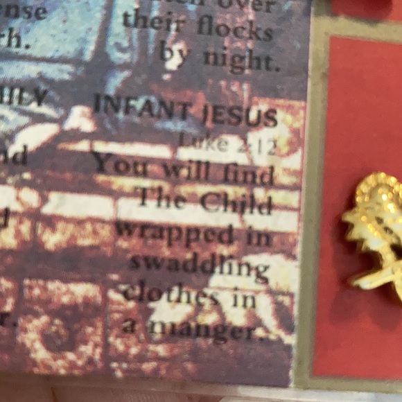 The Christmas Story tac pin set. With pin and scripture - Picture 8 of 8